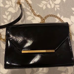 Ted Baker black patent leather cross body